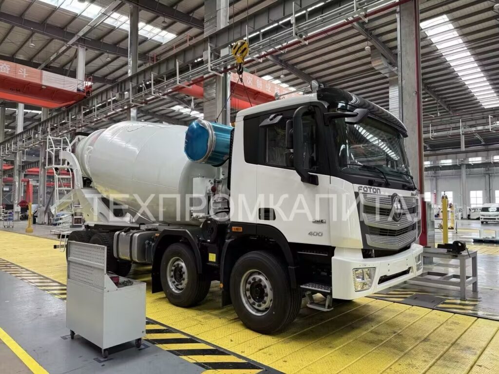 Автобетоносмеситель 12 м³ на четырёхосном шасси 8×4 для монолитного строительства